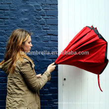 Pongee Fabric windproof promotion inside out car reverse umbrella